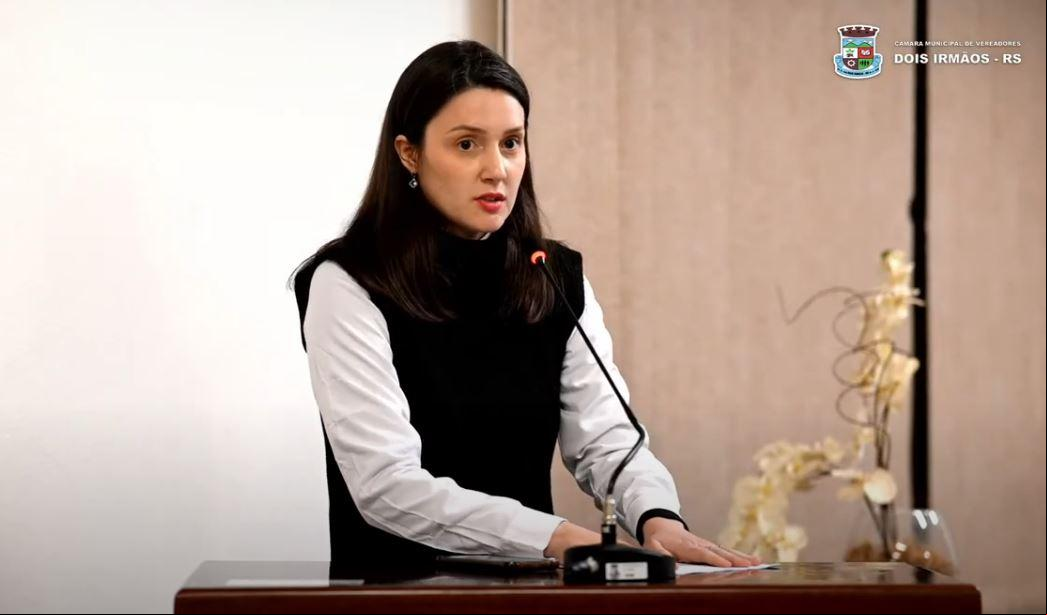 Filha Bruna utilizou a tribuna popular