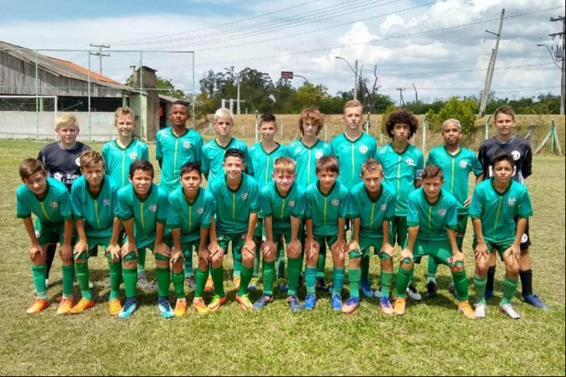 Equipe Sub-12 (2007), campeã da Copa de Futebol Pequeno Gigante em janeiro de 2020 