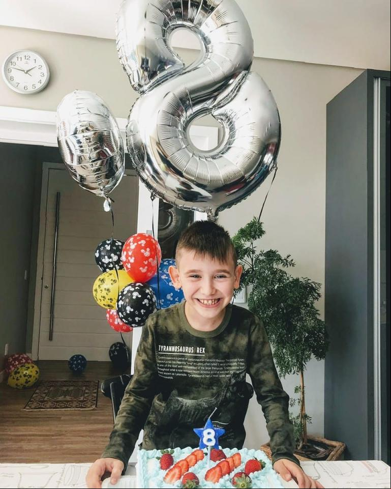 Rafael Loebens Heissler completou 8 anos no dia 18 de maio. Parabéns!