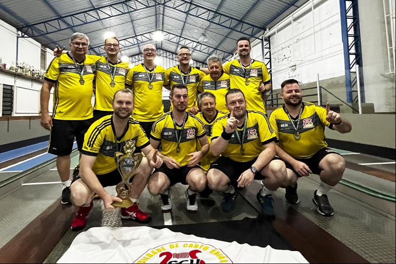 Campeão masculino: Sociedade de Canto União (Fotos: Divulgação)